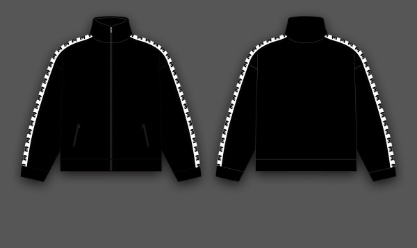 Trainingsjacke "Trojaner-Helm" schwarz oder burgund, Größe S- 5XL