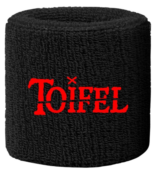 Schweissband schwarz mit Bestickung "Toifel"
