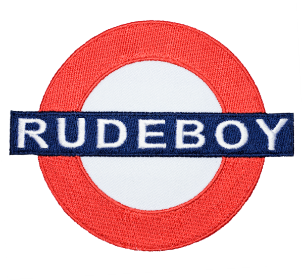gestickter Aufnäher konturgeschnitten mit Bügelfolie Rudeboy - Underground