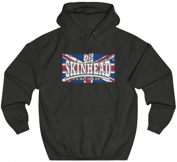 Kapuzenpulli "Oi! Skinhead A Way Of Life" (M/W-Universalschnitt) -PoD-