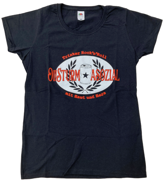 T-Shirt "Oi!Sturm asozial – Trinker-Rock'n'Roll" (Damen)