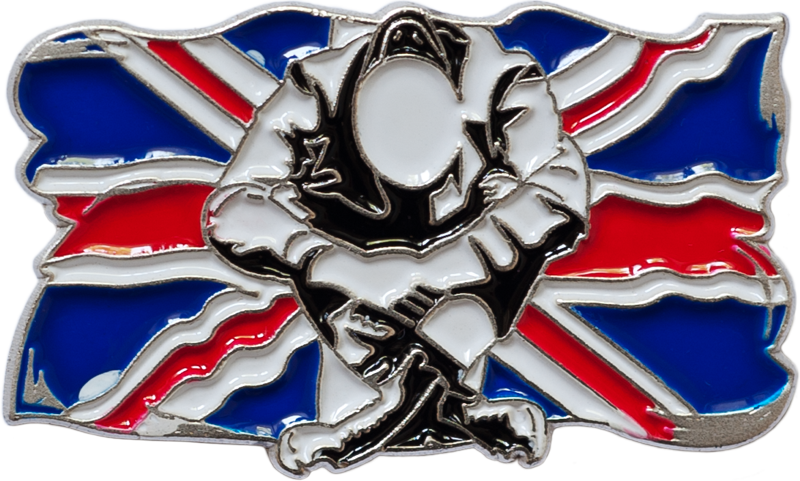 Union Jack Skinhead pin Metallanstecker