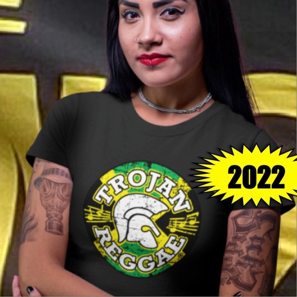 T-Shirt slim "Trojan Reggae Emblem" (Damen) -PoD-